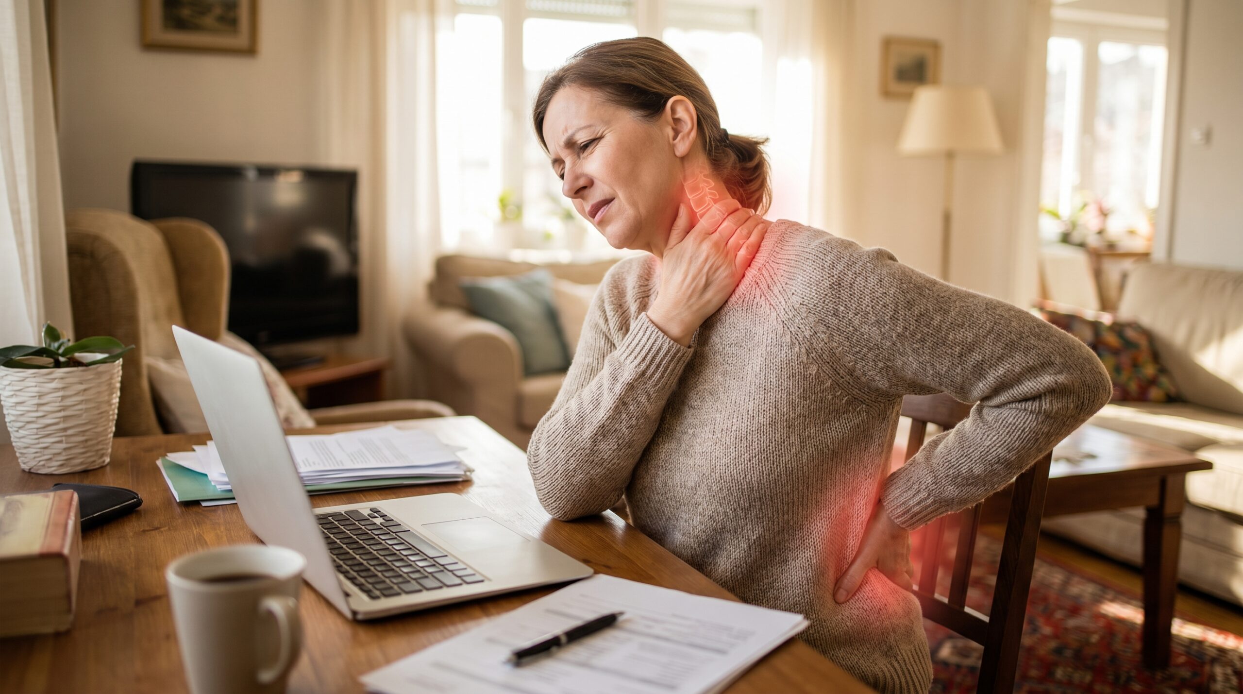Patient feeling pain